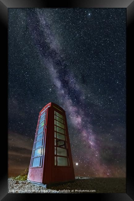 Calling Occupants The Milky Way  Framed Print by Anthony Rigg