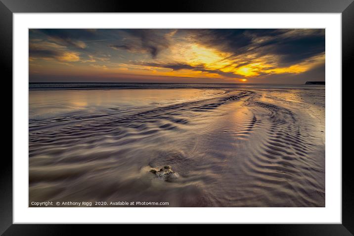 Sunset at Berling Gap  Framed Mounted Print by Anthony Rigg