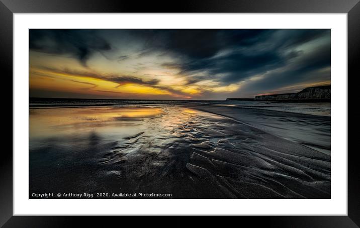 Sundown at Berling Gap Framed Mounted Print by Anthony Rigg