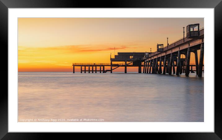 A sunrise over Deal Pier Framed Mounted Print by Anthony Rigg