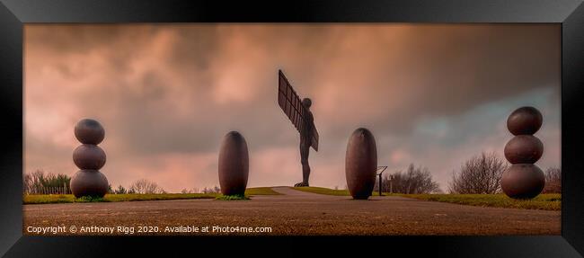 The Angel Of The North Framed Print by Anthony Rigg
