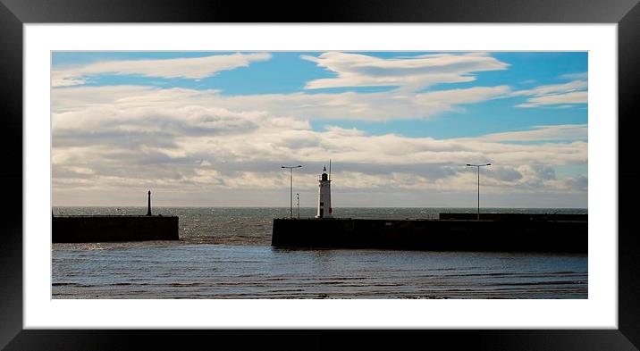 Anstruther Lighthouse Framed Mounted Print by Kenny McNab