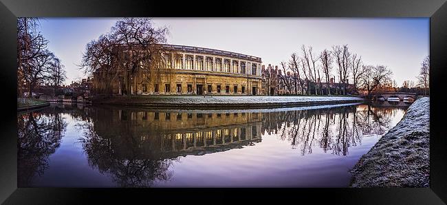 Trinity College and the River Cam. Framed Print by Tristan Morphew