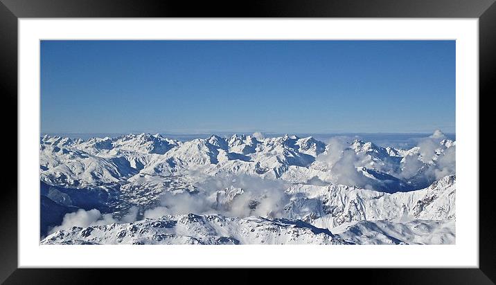 French Alps Looking South Framed Mounted Print by Michael Wood
