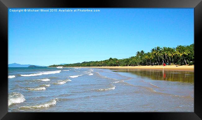  Mission Beach Framed Print by Michael Wood