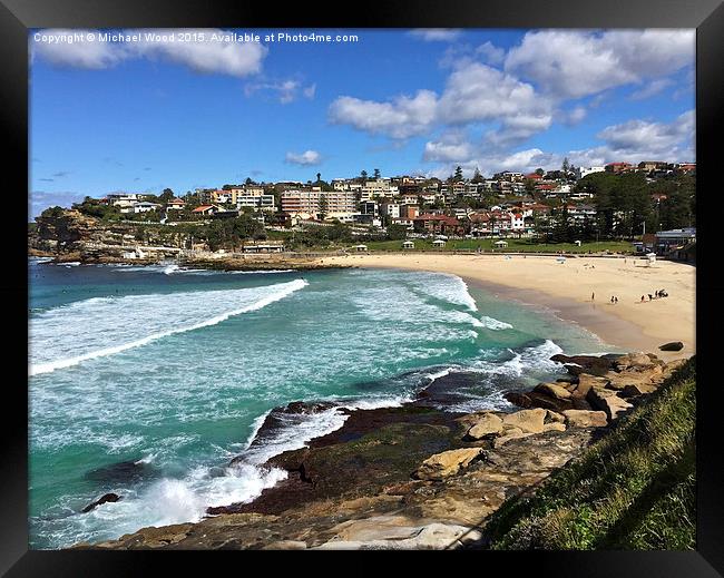 Bronte Beach  Framed Print by Michael Wood