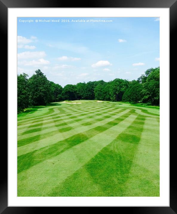 Golf Shapes Framed Mounted Print by Michael Wood