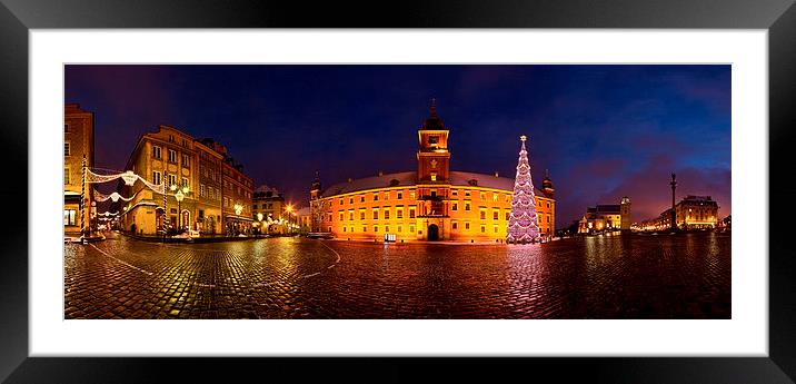The Royal Castle Square in Warsaw Framed Mounted Print by Robert Parma