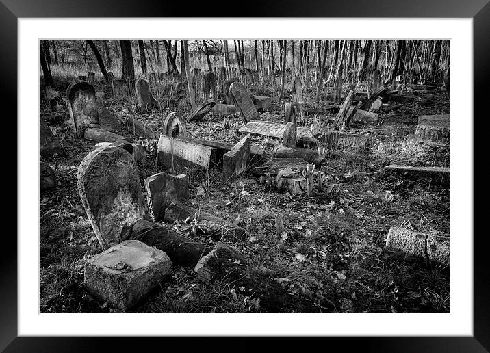 Jewish cemetery Framed Mounted Print by Robert Parma