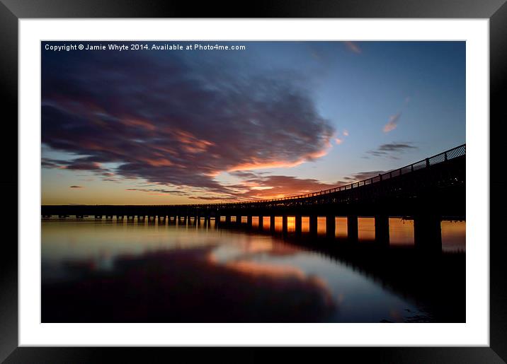 Tay Rail Bridge, Dundee Framed Mounted Print by Jamie Whyte