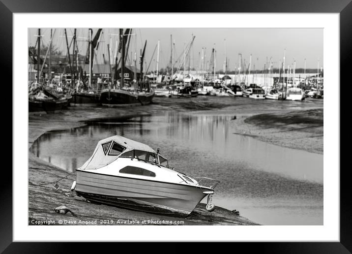 Beached Framed Mounted Print by Dave Angood