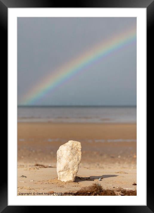 Under the Rainbow Framed Mounted Print by Dave Angood