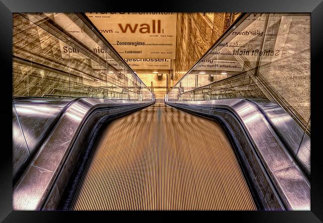 Escalator Framed Print by Markus  Will