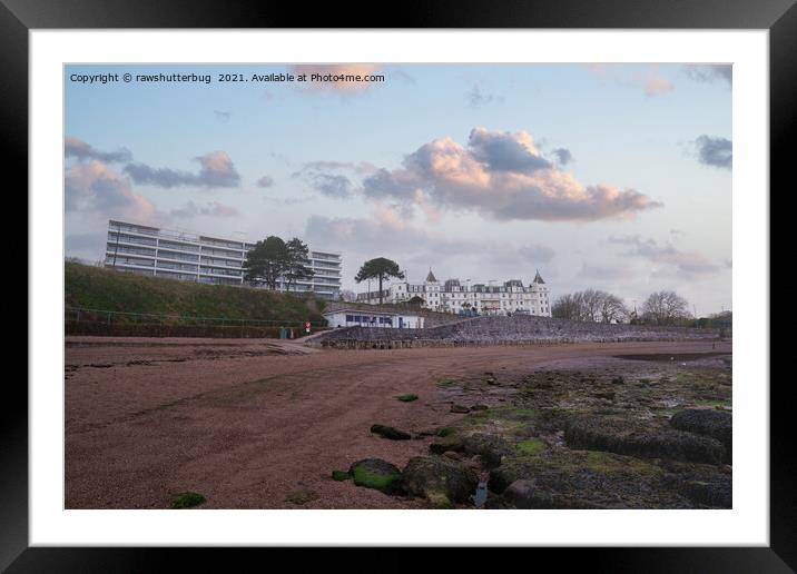 Corbyn Sands Beach Framed Mounted Print by rawshutterbug 