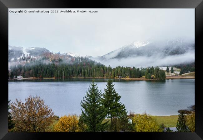 Spitzingsee Framed Print by rawshutterbug 