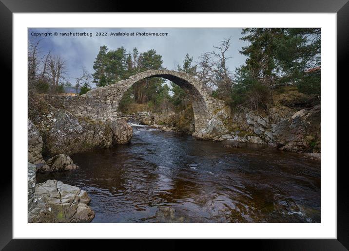 Carr-Bridge Framed Mounted Print by rawshutterbug 