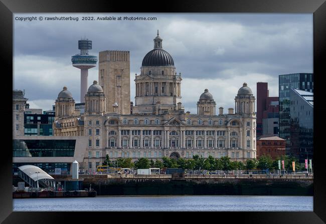 Port of Liverpool Building Framed Print by rawshutterbug 
