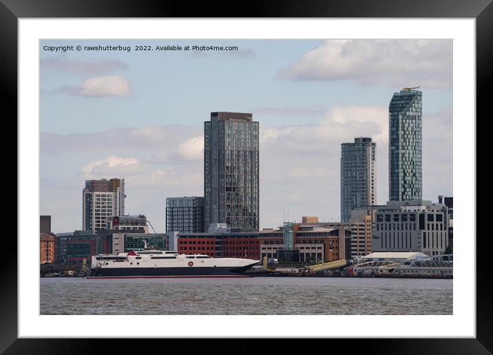 Liverpool Mersey Ferry Dock Framed Mounted Print by rawshutterbug 