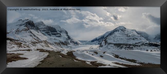 Canada Columbia Icefield Panorama Framed Print by rawshutterbug 
