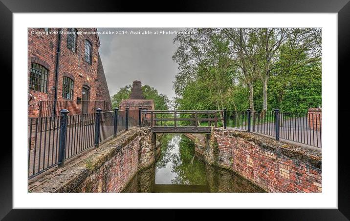 Shropshire Canal At The Coalport Framed Mounted Print by rawshutterbug 