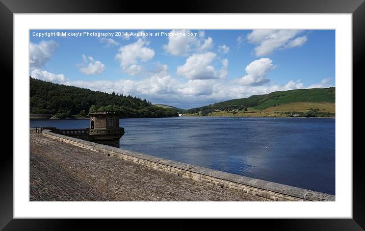  Ladybower Dam  Framed Mounted Print by rawshutterbug 