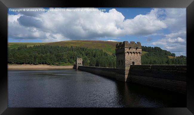  Derwent Dam Framed Print by rawshutterbug 