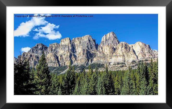  Bow Valley Framed Mounted Print by rawshutterbug 