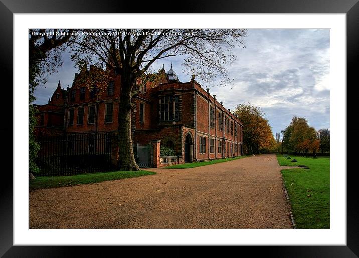  Aston Hall Manor House Framed Mounted Print by rawshutterbug 