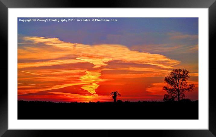Shropshire Sunset Framed Mounted Print by rawshutterbug 