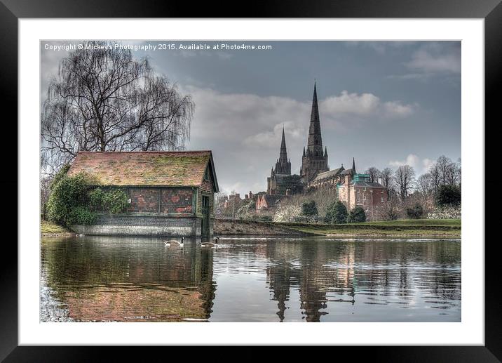 Lichfield Cathedral Framed Mounted Print by rawshutterbug 