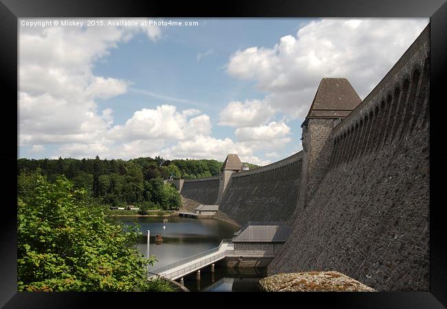 The Dambuster Dam Framed Print by rawshutterbug 