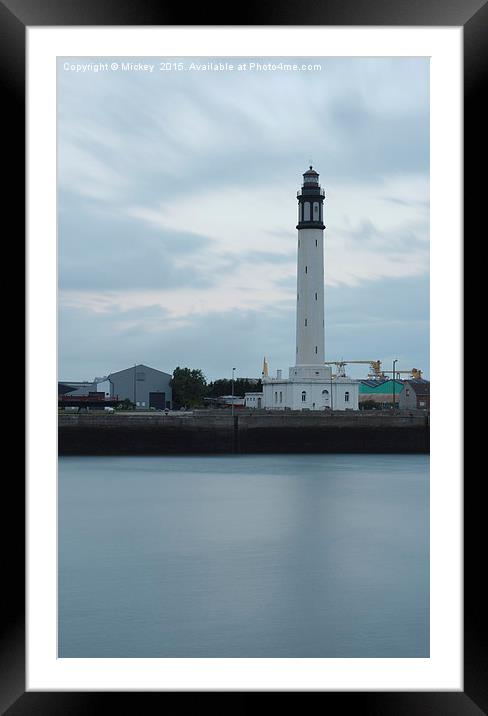 Dunkirk Lighthouse Framed Mounted Print by rawshutterbug 