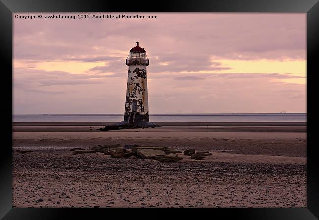 Sunrise Talacre Lighthouse Framed Print by rawshutterbug 