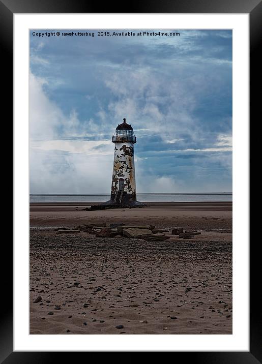 The Talacre Lighthouse Framed Mounted Print by rawshutterbug 