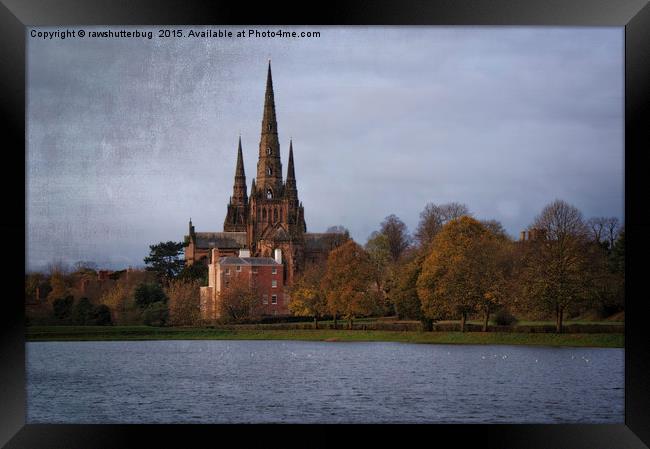 Autumn Lichfield Cathedral Framed Print by rawshutterbug 