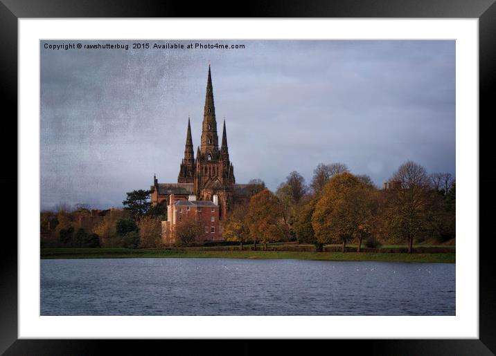 Autumn Lichfield Cathedral Framed Mounted Print by rawshutterbug 