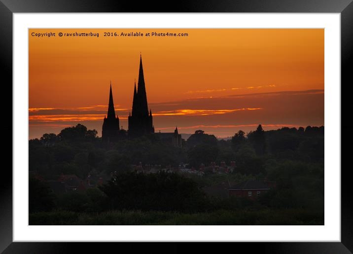 Sunrise Lichfield Framed Mounted Print by rawshutterbug 