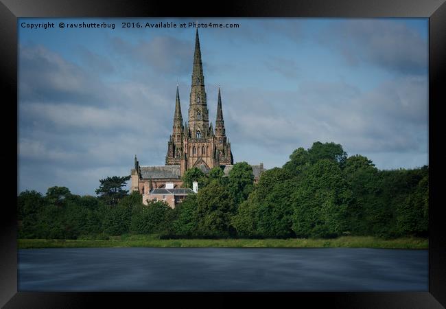 Lichfield Cathedral The Three Spired Cathedral Framed Print by rawshutterbug 