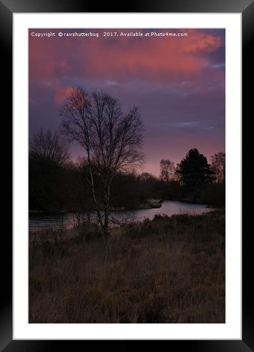 Winter Sunrise At Chasewater Framed Mounted Print by rawshutterbug 