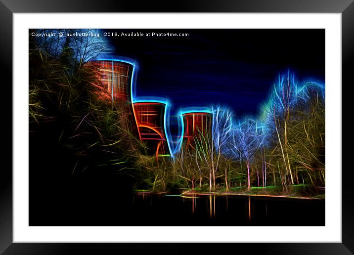 Digital Art Ironbridge Power Station  Framed Mounted Print by rawshutterbug 