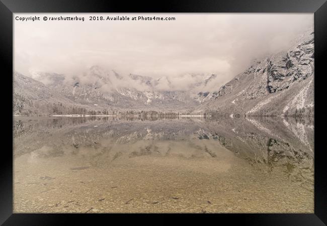 Lake Bohinj Reflection Framed Print by rawshutterbug 