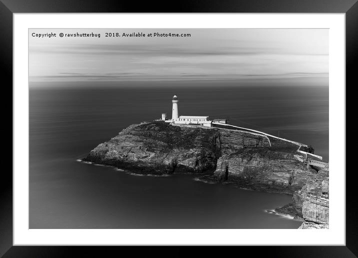 The South Stack Lighthouse Framed Mounted Print by rawshutterbug 