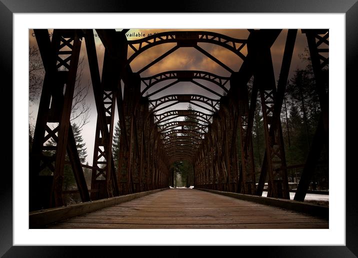 The Old Railway Bridge - Slovenia Framed Mounted Print by rawshutterbug 