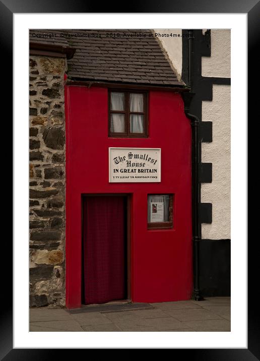 Smallest House In Great Britain Framed Mounted Print by rawshutterbug 