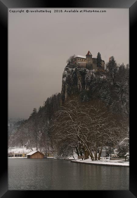 Bled Castle Framed Print by rawshutterbug 