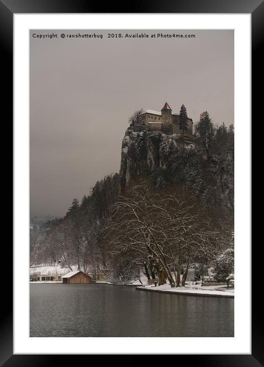 Bled Castle Framed Mounted Print by rawshutterbug 
