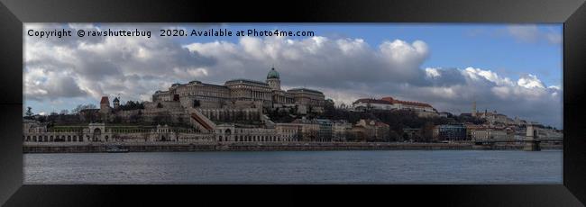 Budapest Skyline Panorama Framed Print by rawshutterbug 