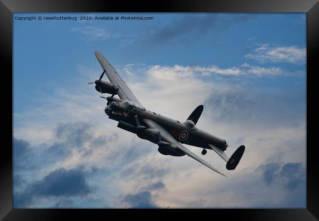 Lancaster Bomber  Framed Print by rawshutterbug 