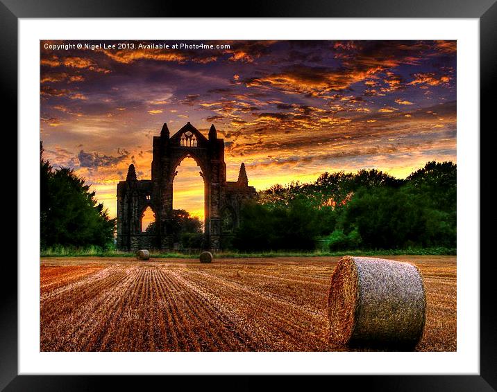 Priory Sunset Framed Mounted Print by Nigel Lee