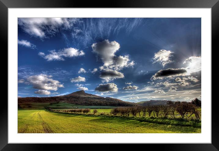 Roseberry Topping Framed Mounted Print by Nigel Lee
